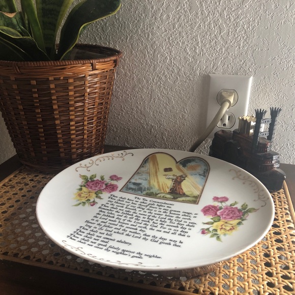 Authentic Original Vintage Style Dining Vintage Ten Commandments